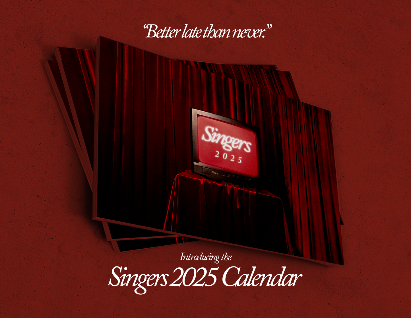 Singers 2025 Wall Calendar