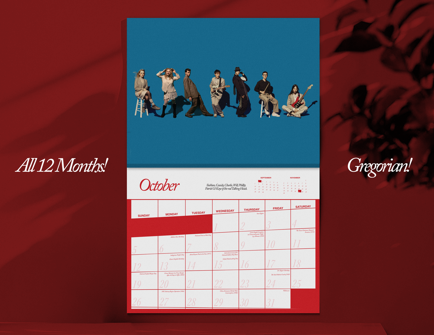 Singers 2025 Wall Calendar