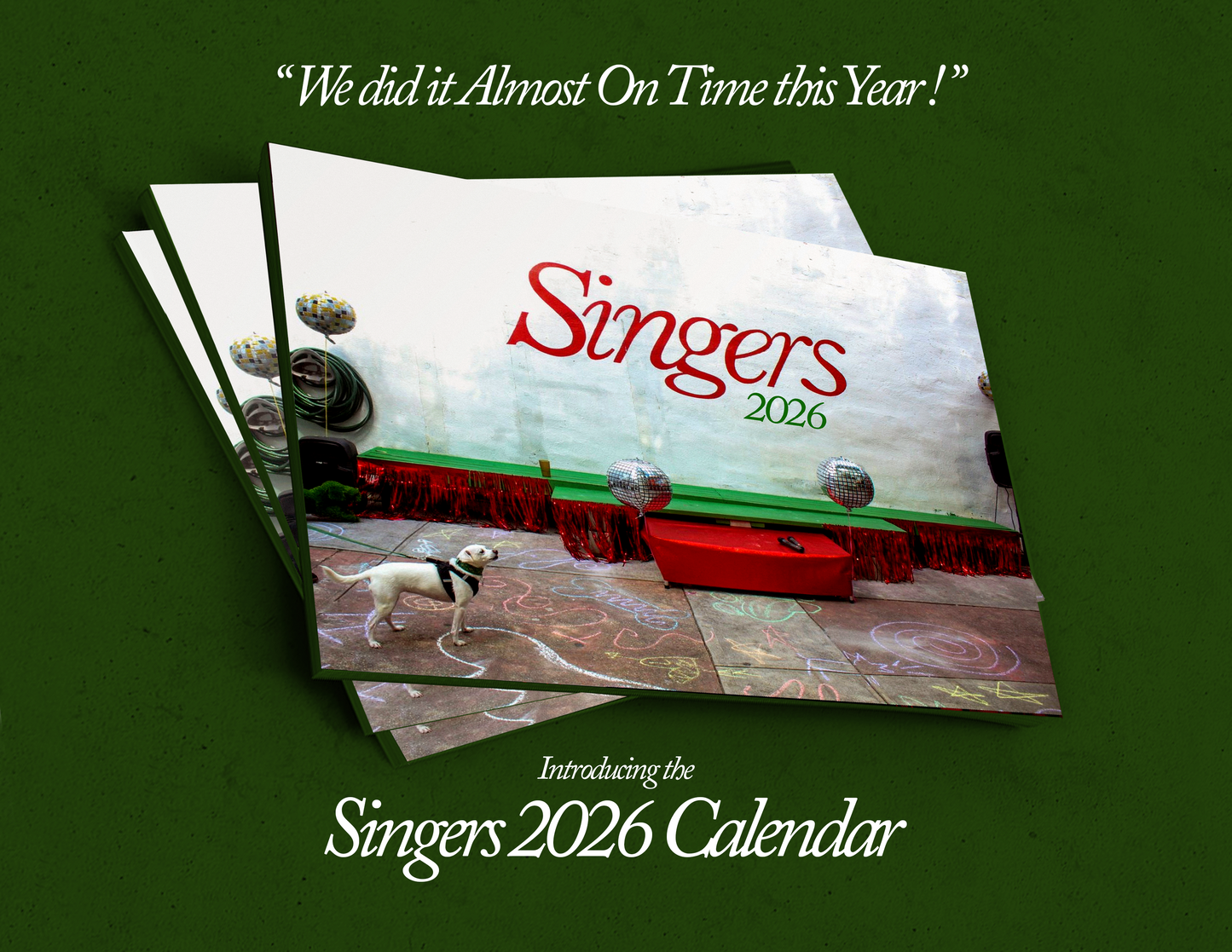 Singers 2026 Wall Calendar
